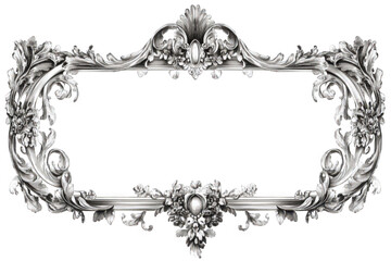 Ornate vintage frame with intricate floral designs and elegant detailing.