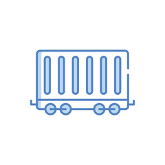 Cargo Train Vector icon