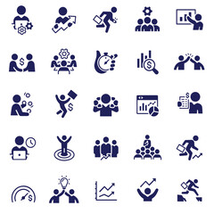 set of business icons