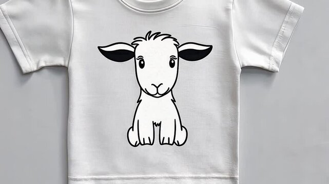 Cute baby goat graphic tee