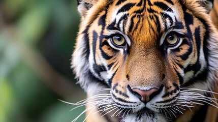 Fototapeta premium Close Up of a Majestic Tiger in Its Natural Environment : Generative AI