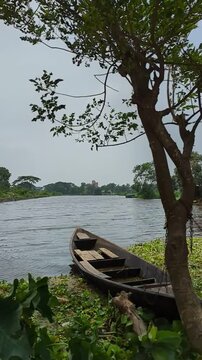 titas river summer weather sunny river boat view bangladesh