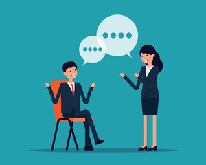 Communication. business Concept illustration stock illustration
