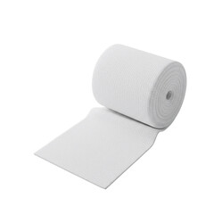 Fototapeta premium High-Resolution Image of a Roll of White Fabric or Material