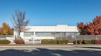 Obraz premium Modern Building Exterior on a Sunny Day