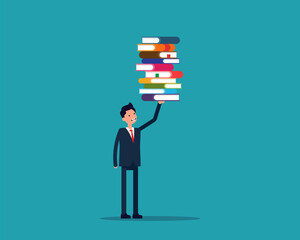 Knowledge. Concept business illustration stock illustration