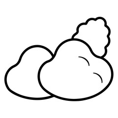 vector illustration of a cloud