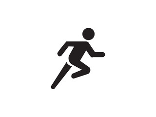 Running icon and illustration design vector design 