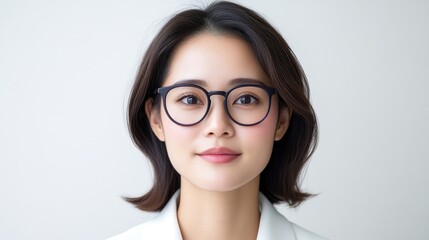 Fototapeta premium Woman wearing eyeglasses, portrait