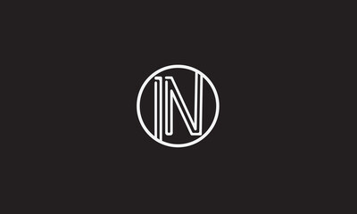 Obraz premium IN, NI , I , N , Abstract Letters Logo Monogram 
