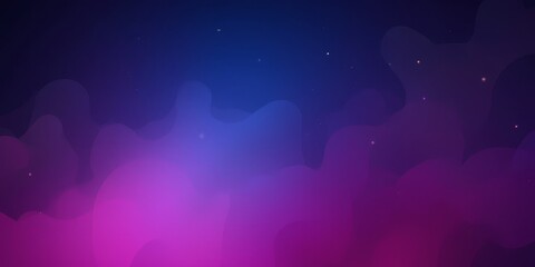 Fototapeta premium Abstract Nebula in Blue and Purple Hues