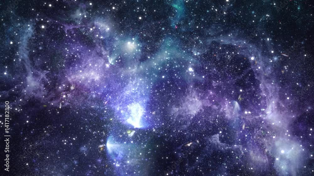 Canvas Prints abstract background. traveling through star fields in space starburst of light. cosmic flight among 