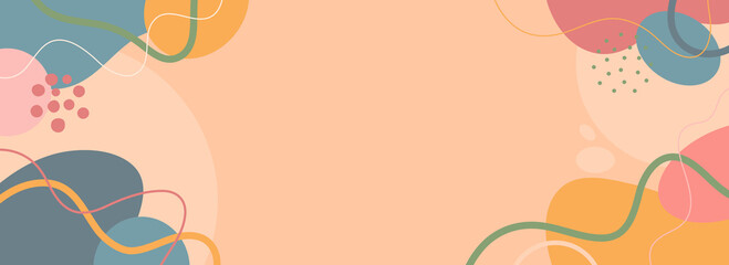 Design banner frame background .Colorful poster background