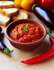 Ajvar &ndash; Paprika-Auberginen-Paste aus dem Balkan