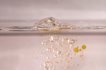 farbe tropfen wasser orange