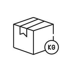 Shipping Weight Vector icon