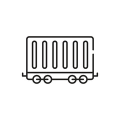 Cargo Train Vector icon