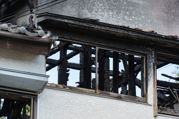 火事で焼けてしまった家屋