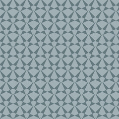 Geometric Triangular Seamless Pattern in Blue Tones for textile print on fabric, fashion