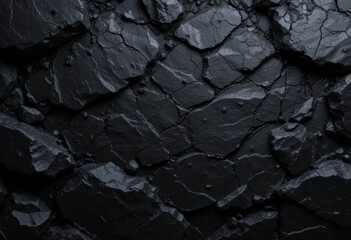 Dark Cracked Stone Texture