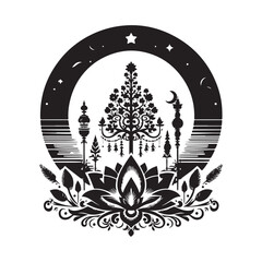 abstract floral ornament