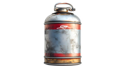 Graffiti-style spray paint can, high-definition, realistic look, isolated on white background