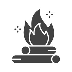 Bonfire icon vector image. Suitable for mobile apps, web apps and print media.