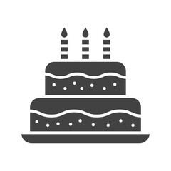 Cake icon vector image. Suitable for mobile apps, web apps and print media.
