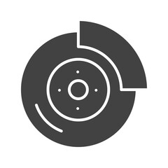 Disc Brake icon vector image. Suitable for mobile apps, web apps and print media.