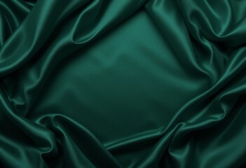 Obraz premium Emerald Green Silk Drape