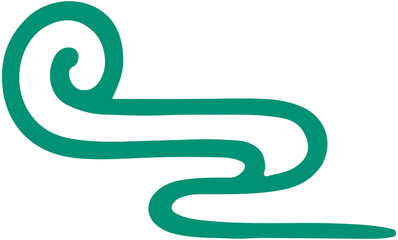 Dragon Boat Festival Style Cloud Line
