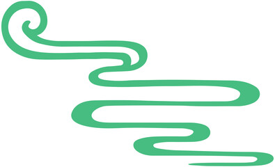 Dragon Boat Festival Style Cloud Line
