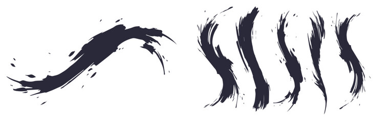 Hand-Painted Wave Texture with Brush Stroke Feel
