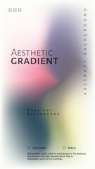 Abstract Background with Messy Color Blend with Gradient Effect