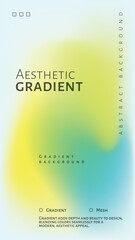 Soft Light Gradient Effect with Abstract Gradient Background