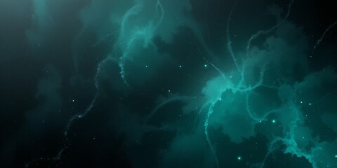 Teal Smoke and Nebula