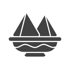Samosa icon vector image. Suitable for mobile apps, web apps and print media.