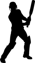 baseball player silhouette vector