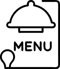 vector illustration of a restaurant menu