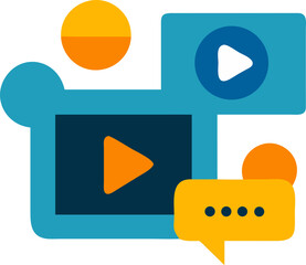 flat icon with shadow vector eps 10