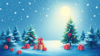 christmas tree with gifts