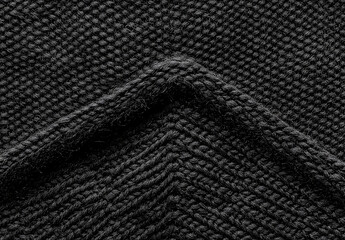 Obraz premium Textured black felt background for high-resolution design projects studio graphic content close-up