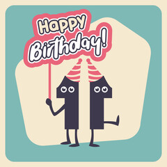Funny Number 11 Birthday Card