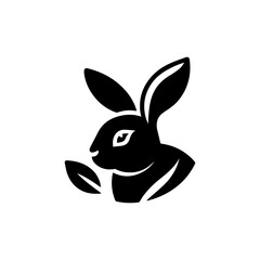 Cute Bunny Icon: A simple line drawing of a rabbit, evoking feelings of playfulness, innocence, and springtime. Perfect for children's illustrations, pet care websites, and social media posts.