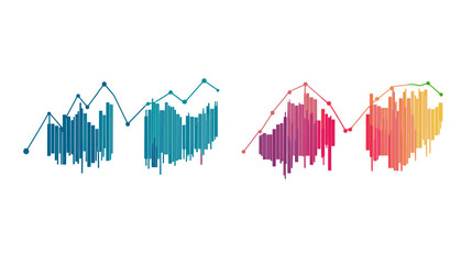 Abstract Colorful Data Visualization Charts
