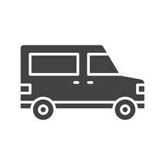 Fototapeta premium Van icon vector image. Suitable for mobile apps, web apps and print media.