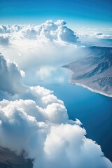 clouds over the sea