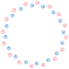 Dog or Cat Footprint Frame 