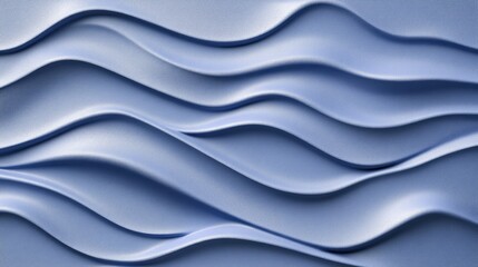 Obraz premium Abstract design of flowing, wavy lines in a periwinkle blue hue.