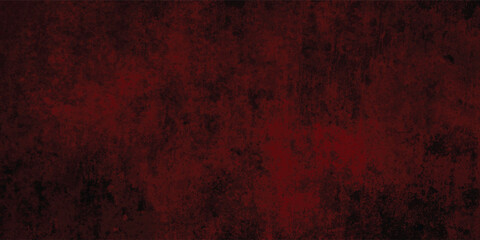 Dirty and Rough Red Painted Wall with Grunge Background

